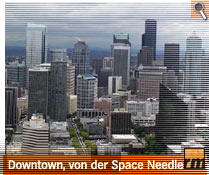 Downtown Seattle, von der Space Needle aus fotografiert